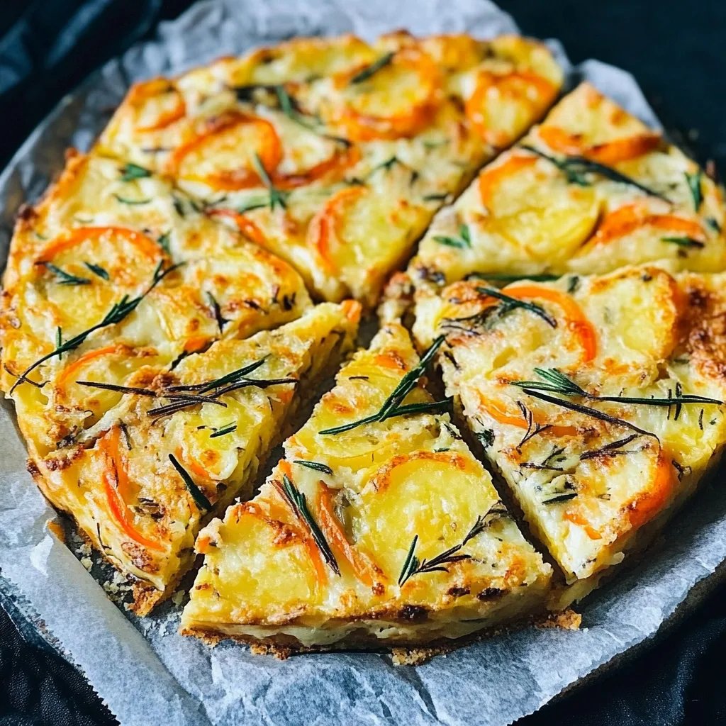 Gemüsekuchen mit Kartoffeln