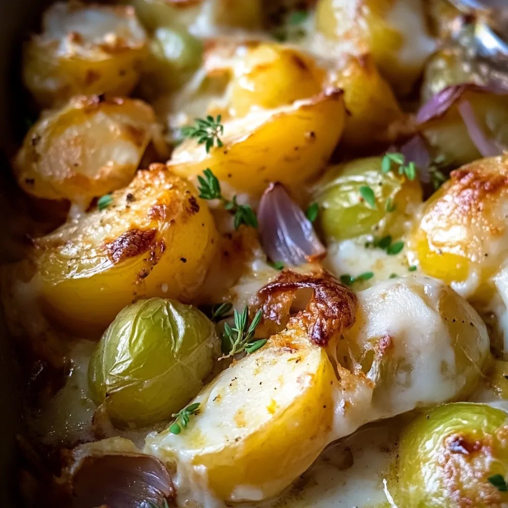 Herbstliches Rosenkohl Kartoffel Blech