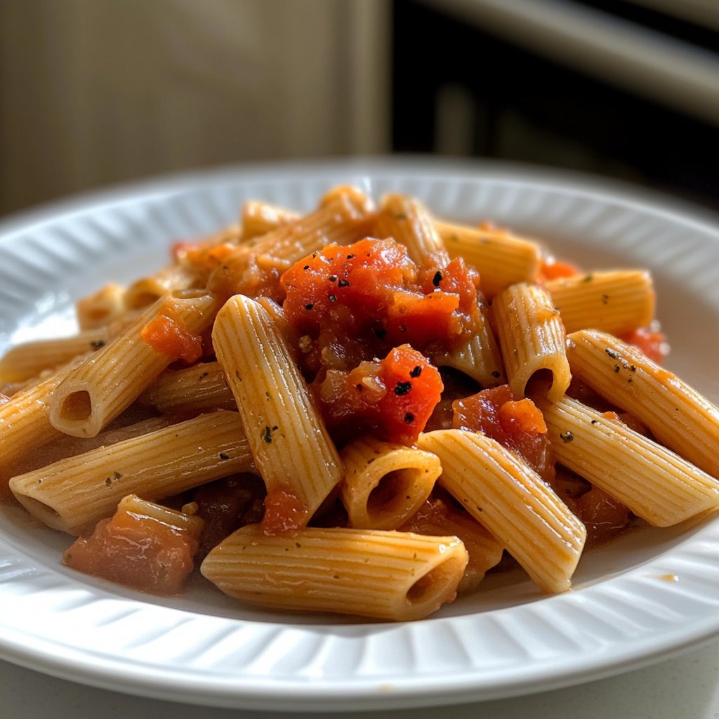 Penne Arrabbiata mit frischen Tomaten