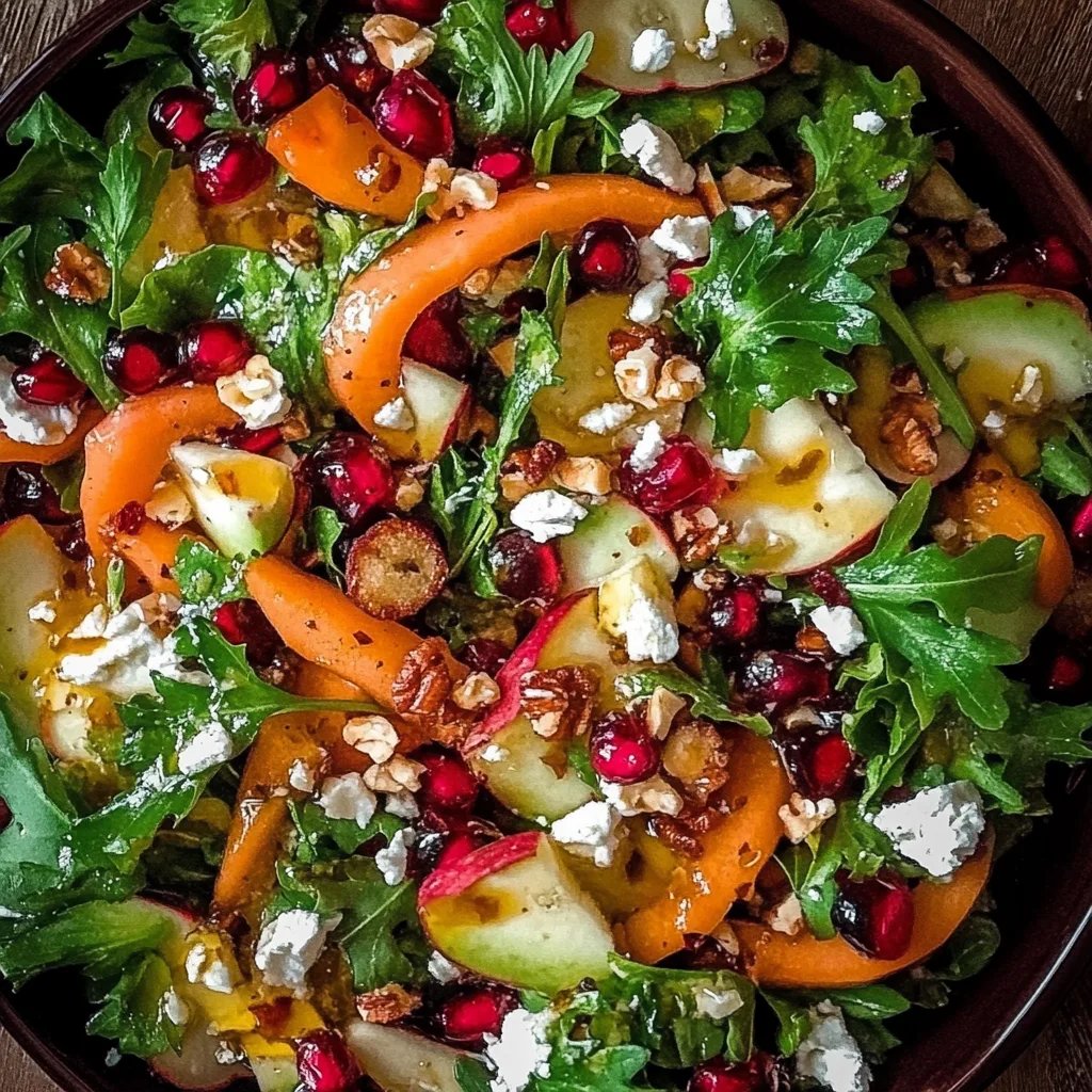 Köstlicher Weihnachts-Salat mit Honig-Senf-Dressing