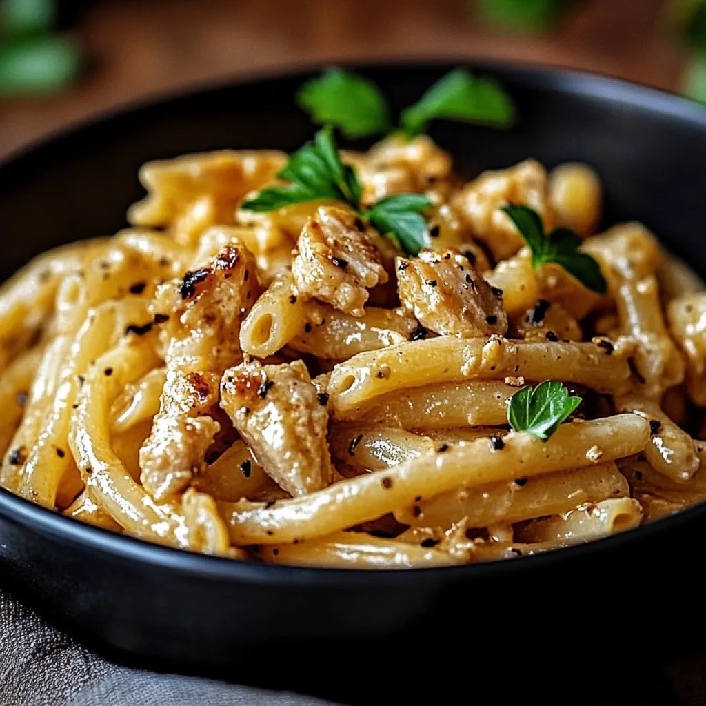 Honig-Pfeffer-Hähnchen-Pasta