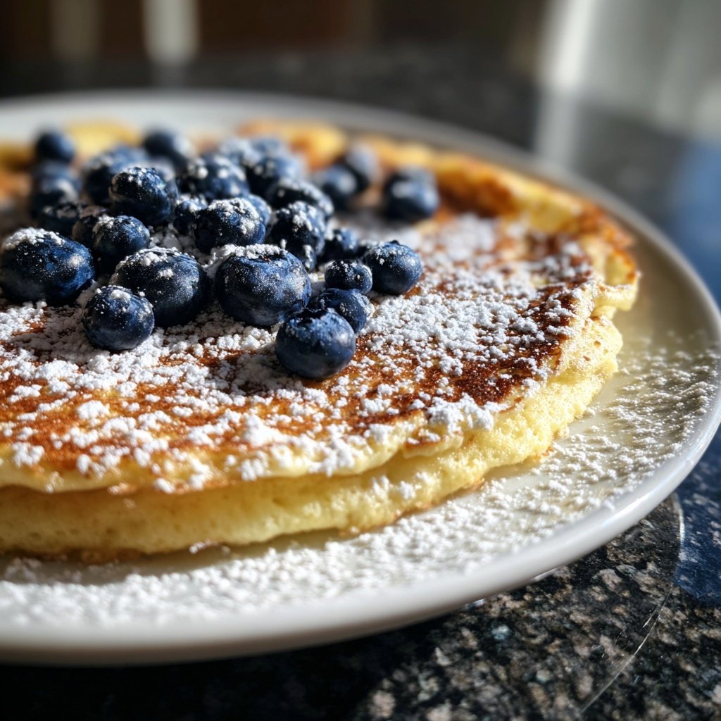 Pfannkuchen mit Heidelbeeren