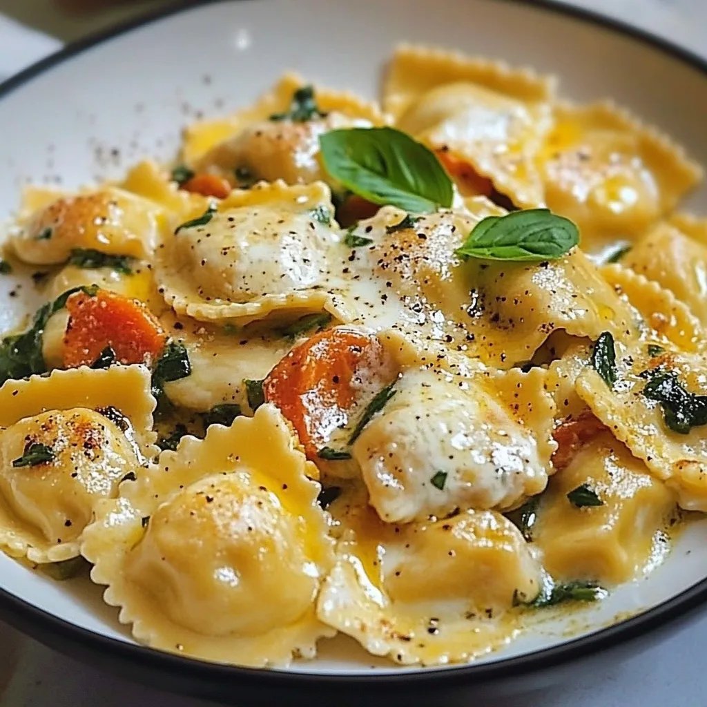 Bunte Ravioli-Gemüse-Pfanne