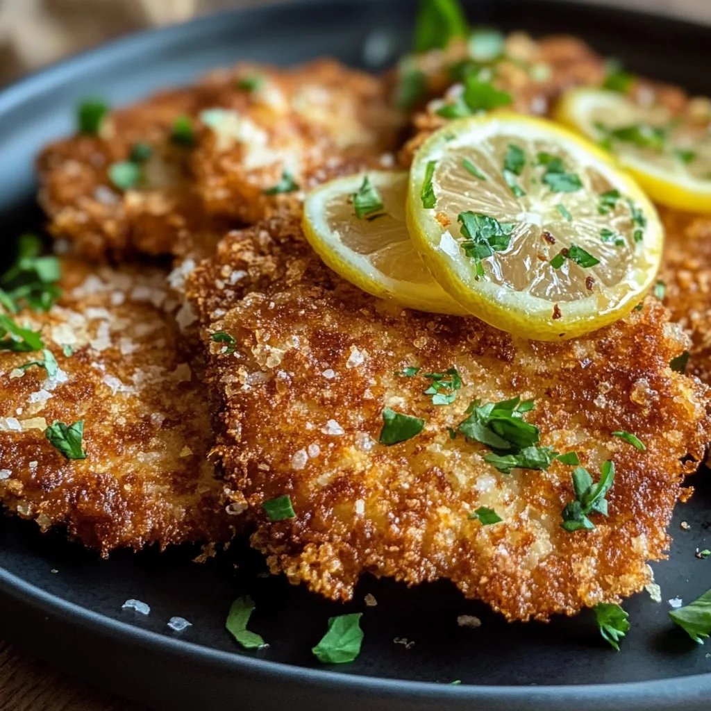 Knuspriges Zwiebelschnitzel aus dem Airfryer