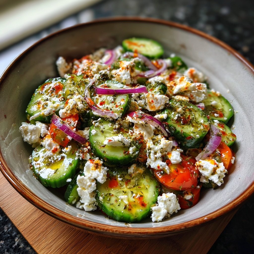 Bunter Salat Zum Grillen Mit Gurke Und Feta