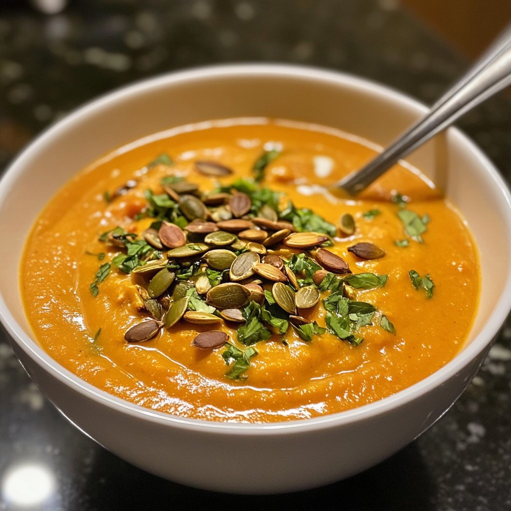 Kürbissuppe ohne Sahne