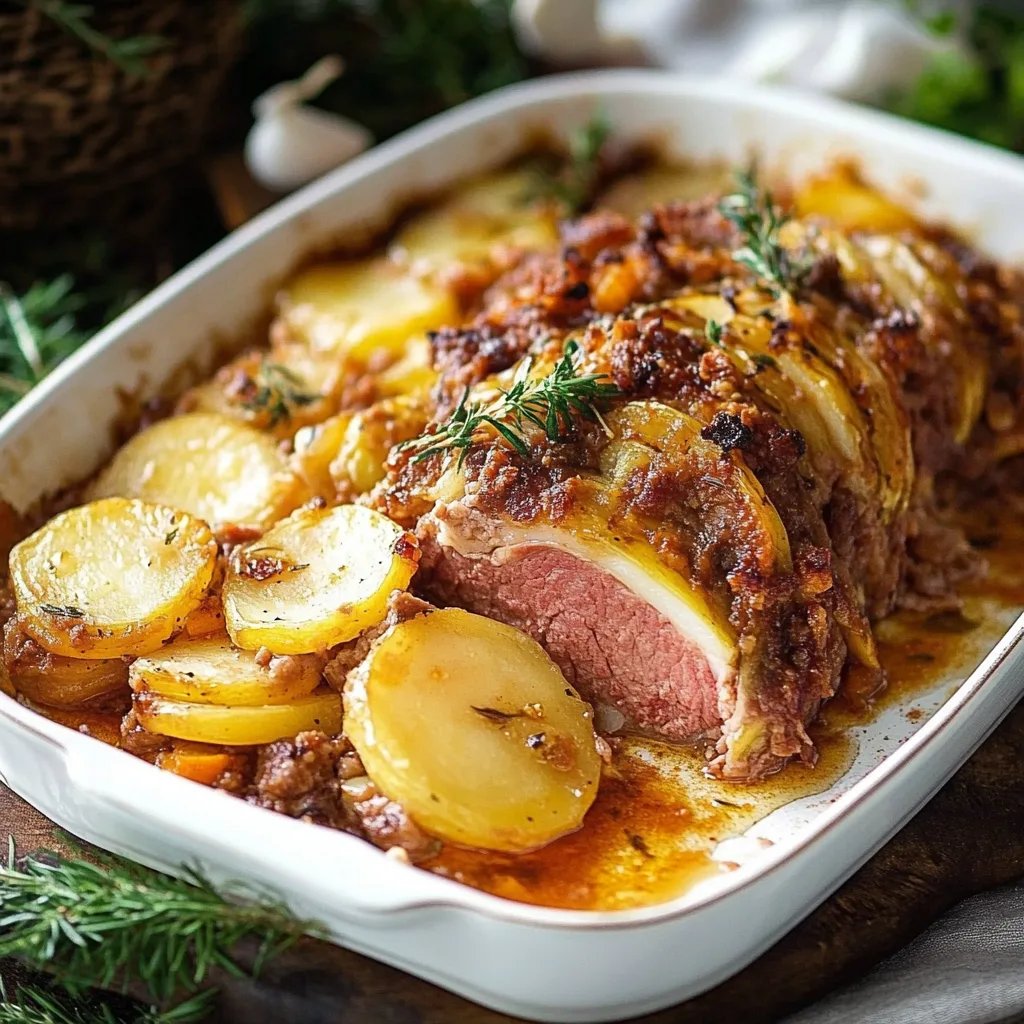 Einfacher Kartoffelauflauf mit Hackfleisch