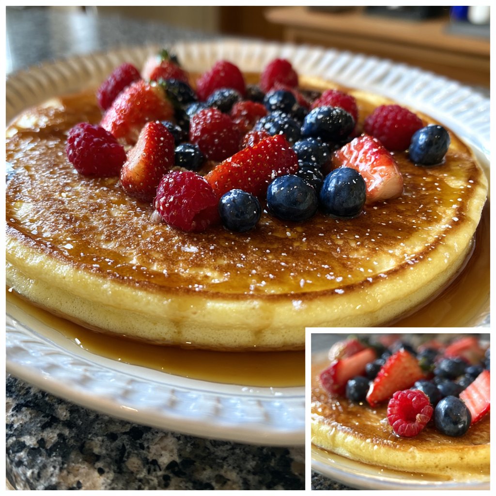 Pfannkuchen mit Proteinmehl