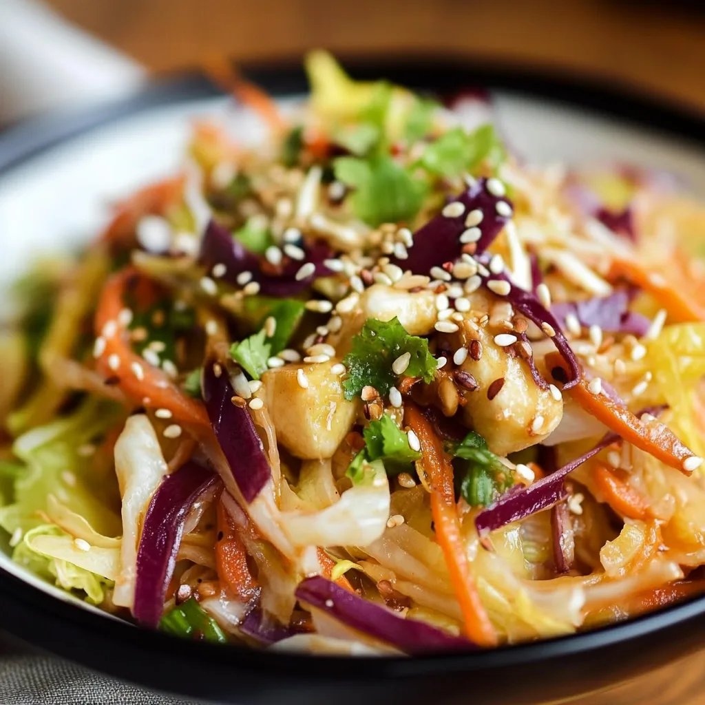 Asiatischer Salat mit Chinakohl & Sesam Dressing