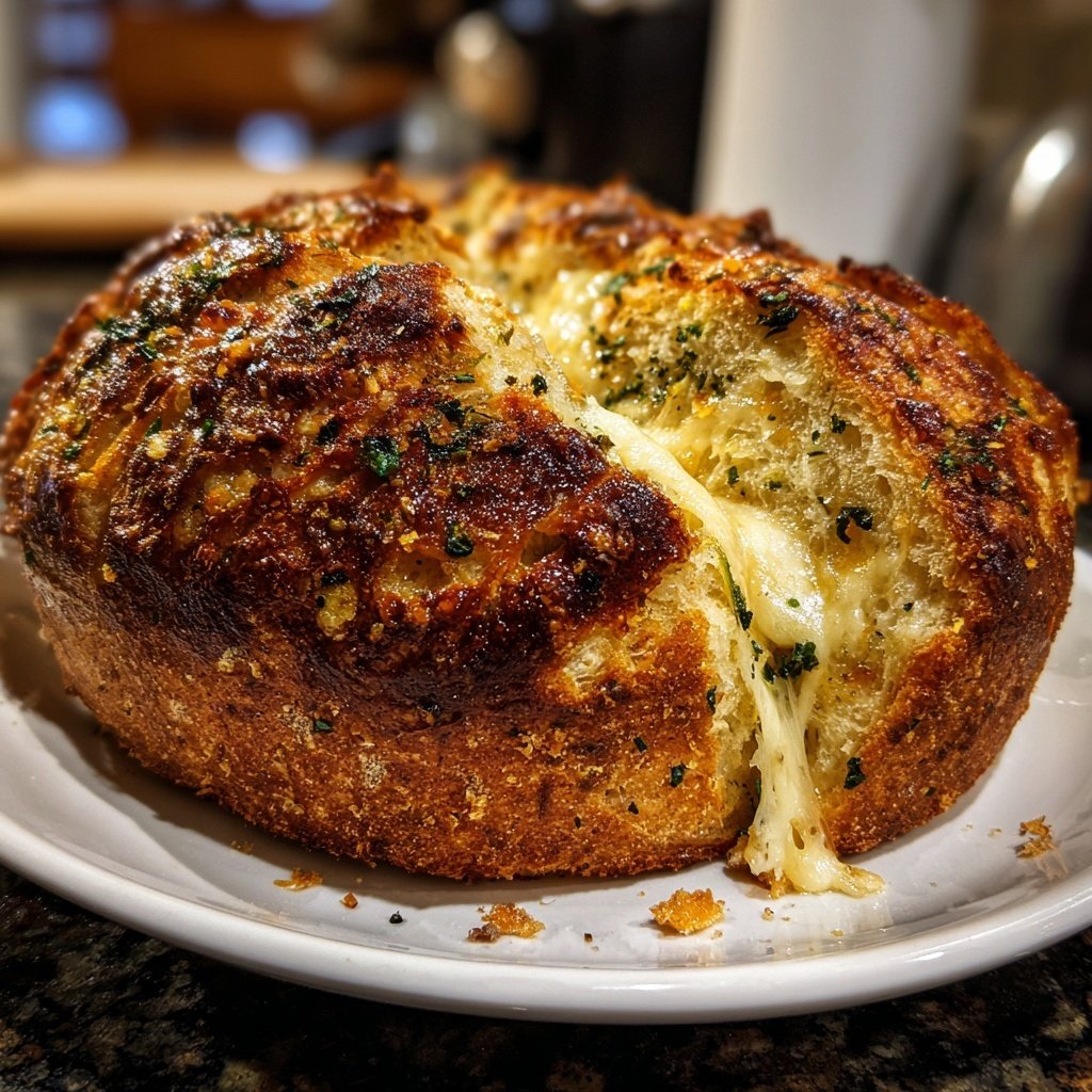 Zupfbrot Mit Käse Und Kräutern