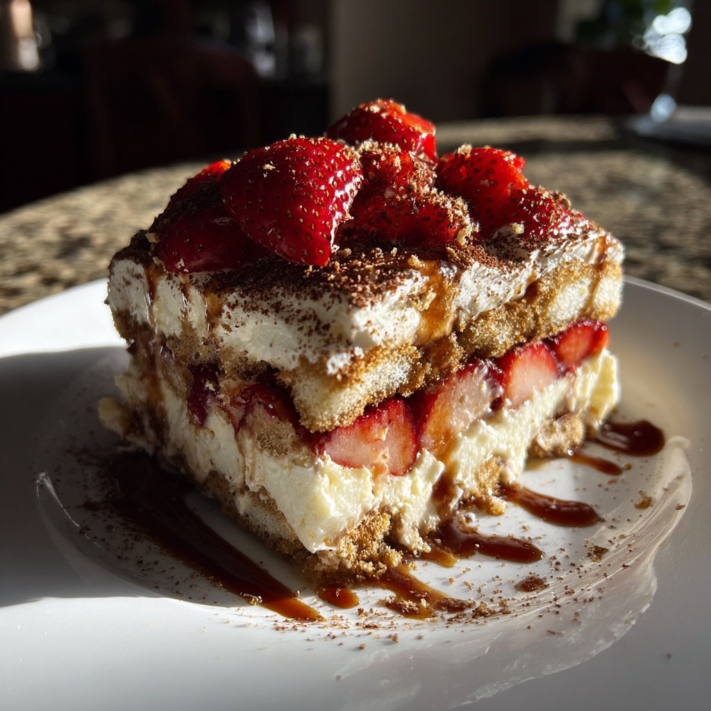 Erdbeer Tiramisu Mit Mascarpone