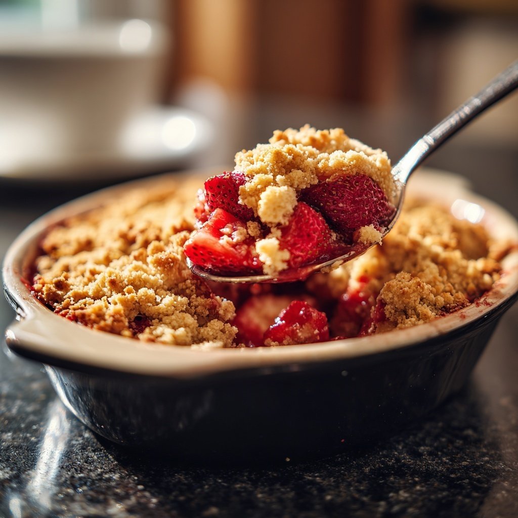 Erdbeer Crumble Aus Dem Ofen