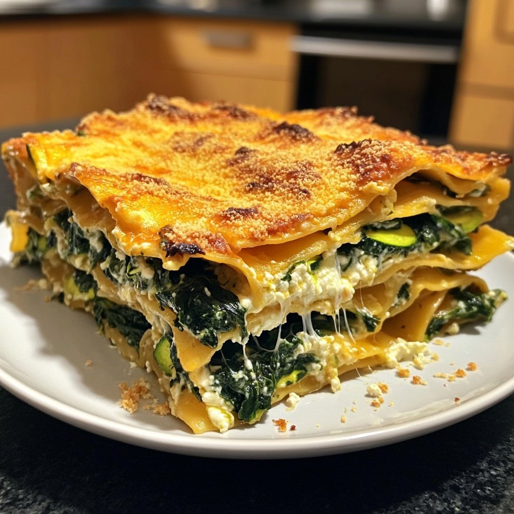 Vegetarische Lasagne mit Gemüse
