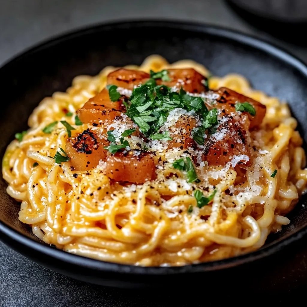 Cremige Ramen Carbonara